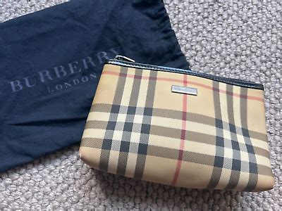 ebay cesena pochette burberry|BURBERRY Blue Lock Pochette Make Up Clutch Pouch .